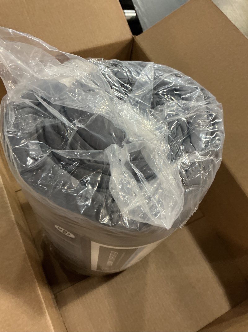 Condition photo showing New/Like New for Cal King Size, Dark Gray Alternative Down Comforter - Warm, Lightweight, Luxury, & Breathable Hotel Quality Bedding Set - All Season Fluffy & Cozy Oversized Cooling Microfiber Duvet Insert Comforter California King (102" x 96") 03 - Gray