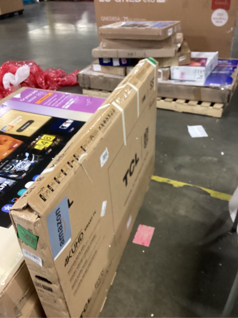 Condition photo showing As Is for TCL 55-Inch Class S5 UHD 4K LED Smart TV with Fire TV (55S551F, 2024 Model), Dolby Vision, HDR PRO+, Dolby Atmos, Alexa Built-in with Voice Remote, Apple AirPlay 2 Compatibility, Streaming Television 55 inches TV only