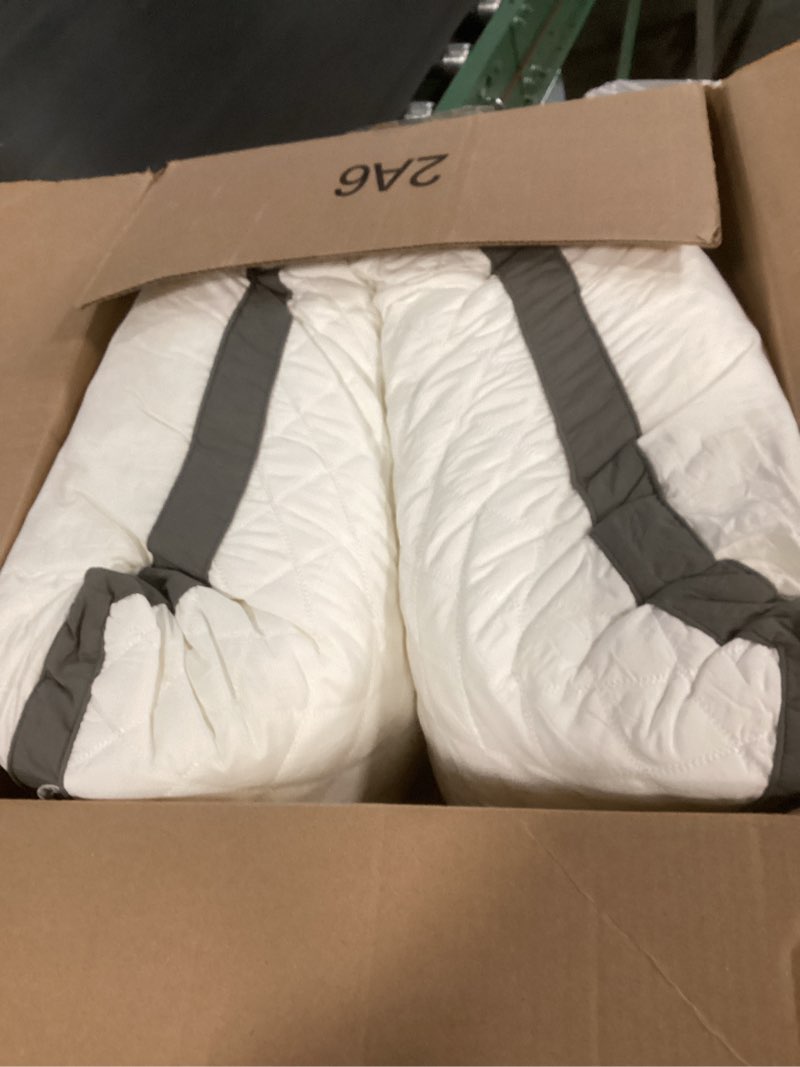 Condition photo showing As Is for Shredded Memory Foam Full Body Pillow, Long Hugging Bed Pillows for Adults, Breathable Extra-Firm Large Pillow for Side Sleep, Big Support Body Pillow for Sleeping (20 x 54 Inches) White 3D Loft Quilted (20*54in)