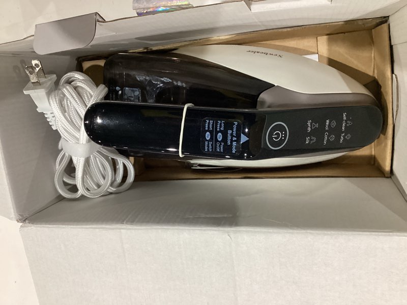 Condition photo showing Good Condition for newbealer steam generator iron, 1500w turbo steamer for clothes, 2 bar pressure clothes iron, 4 steam & 4 dry heat modes, fast heat-up, 350ml detachable tank, auto-off, self-cleaning (silver)