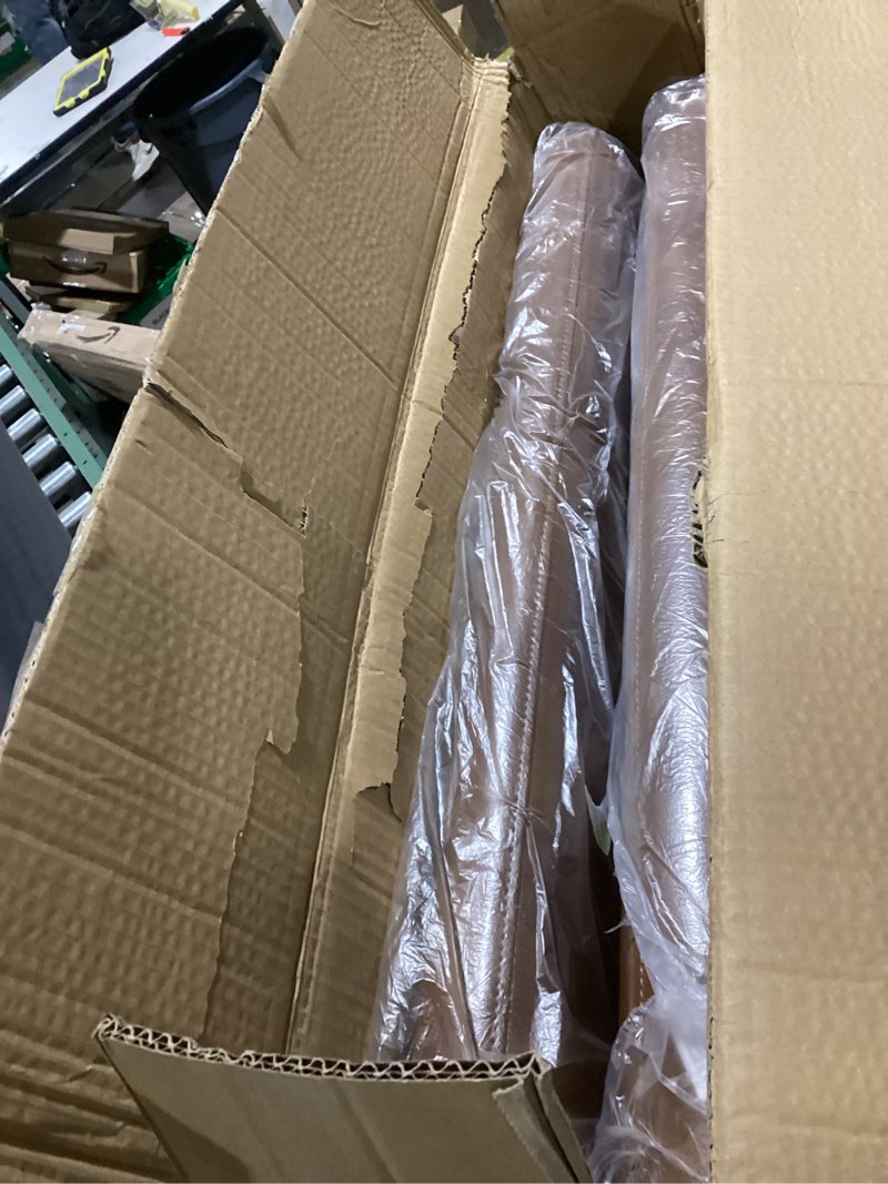 Condition photo showing Good Condition for Yaheetech PU Leather Accent Chair, Mid-Century Modern Armchair with Solid Wood Legs, Reading Leisure Chair with High Back for Living Room Bedroom Waiting Room, Set of 2, Brown