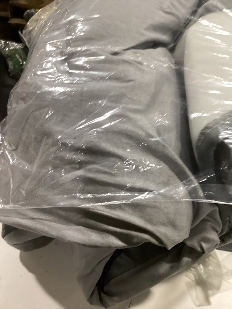 Condition photo showing Good Condition for headboard cover, slip cover, spring bed headboard cover, small square jacquard dust protector, bedroom dust cover, upholstered headboard (queen:150cm/59in, gray) grey queen