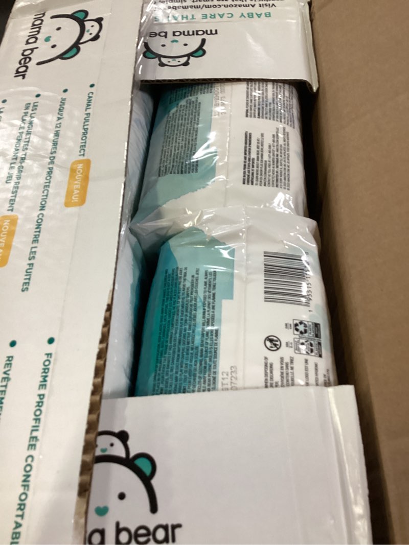 Condition photo showing New/Like New for amazon brand - mama bear gentle touch baby diapers, fragrance-free, size 4, 148 count (4 packs of 37), with skin protection and leak protection size 4 (148 count)
