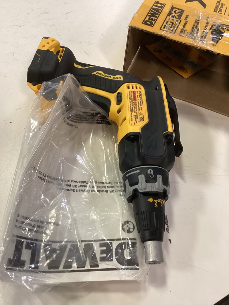 Condition photo showing New/Like New for DEWALT 20V Max Drywall Screwgun, Tool Only (DCF630B) 20V Max Drywall Screwgun Bare Tool