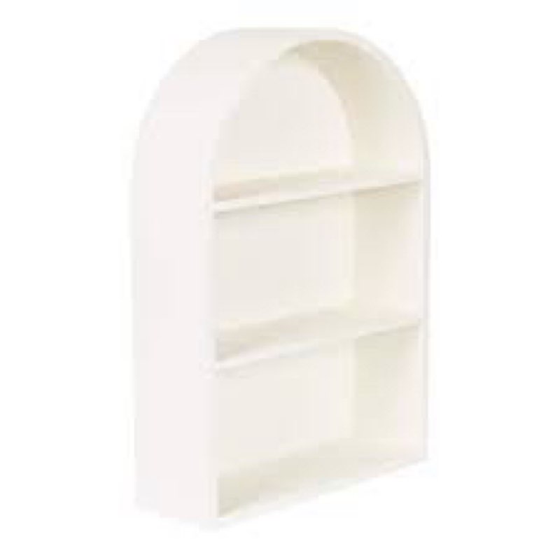 kate and laurel arcott modern arched wall shelf, 18 x 6 x 26, white, transitional arch wall shelves 