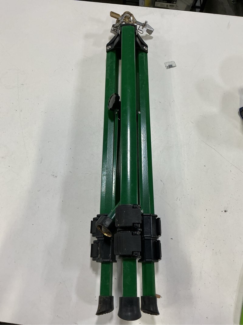 Condition photo showing As Is for orbit sprinkler 5000-sq ft impulse tripod lawn sprinkler