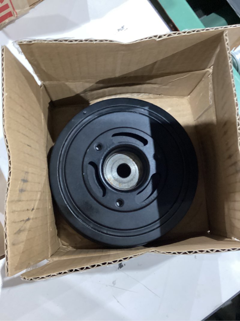 Condition photo showing As Is for 11237525135 Engine Crankshaft Pulley Harmonic Balancer Fit for Mini Cooper S R52 R53 2002 2003 2004 2005 2006 2007 2008 Vibration Damper