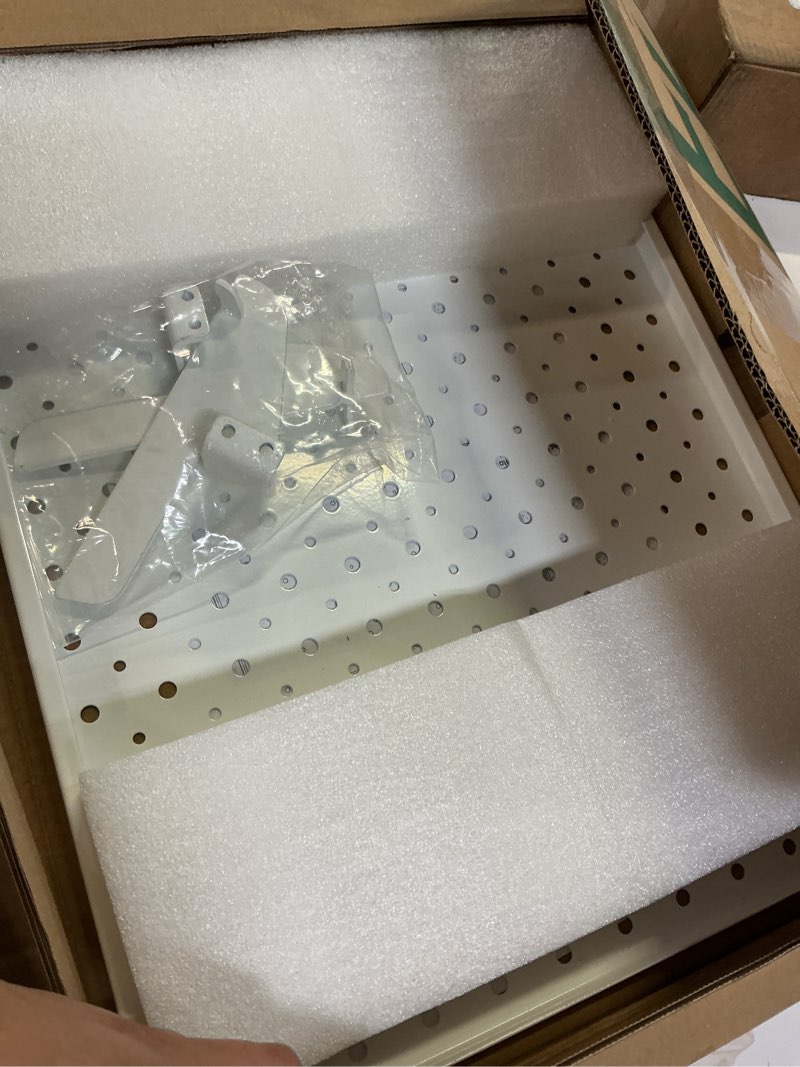 Condition photo showing Good Condition for everhanger metal pegboard display stand, freestanding tabletop pegboard display for craft shows & fairs, 12"x16", 2pcs white white 2pack 12"x16"