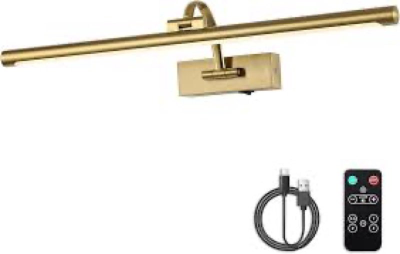 DESOOP Wireless Picture Lights Rechargeable Gallery Lighting Battery Picture Frame Light with Remote