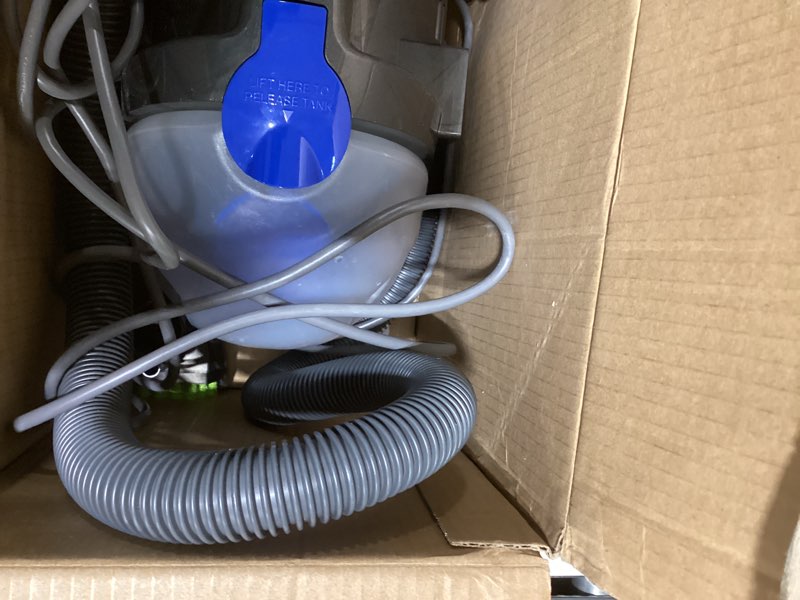 Condition photo showing As Is for Bissell Little Green Pet Deluxe Portable Carpet Cleaner and Car/Auto Detailer, 3353, Gray/Blue Little Green Deluxe