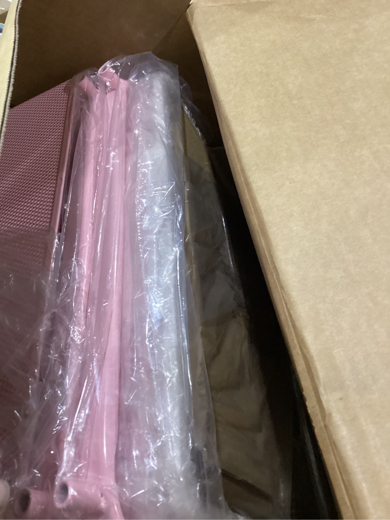Condition photo showing New/Like New for 4 drawer rolling utility craft storage organizer cart with convenient mesh top, art supplies storage cart with 4 diy labels for home office classroom bedroom kids, pink