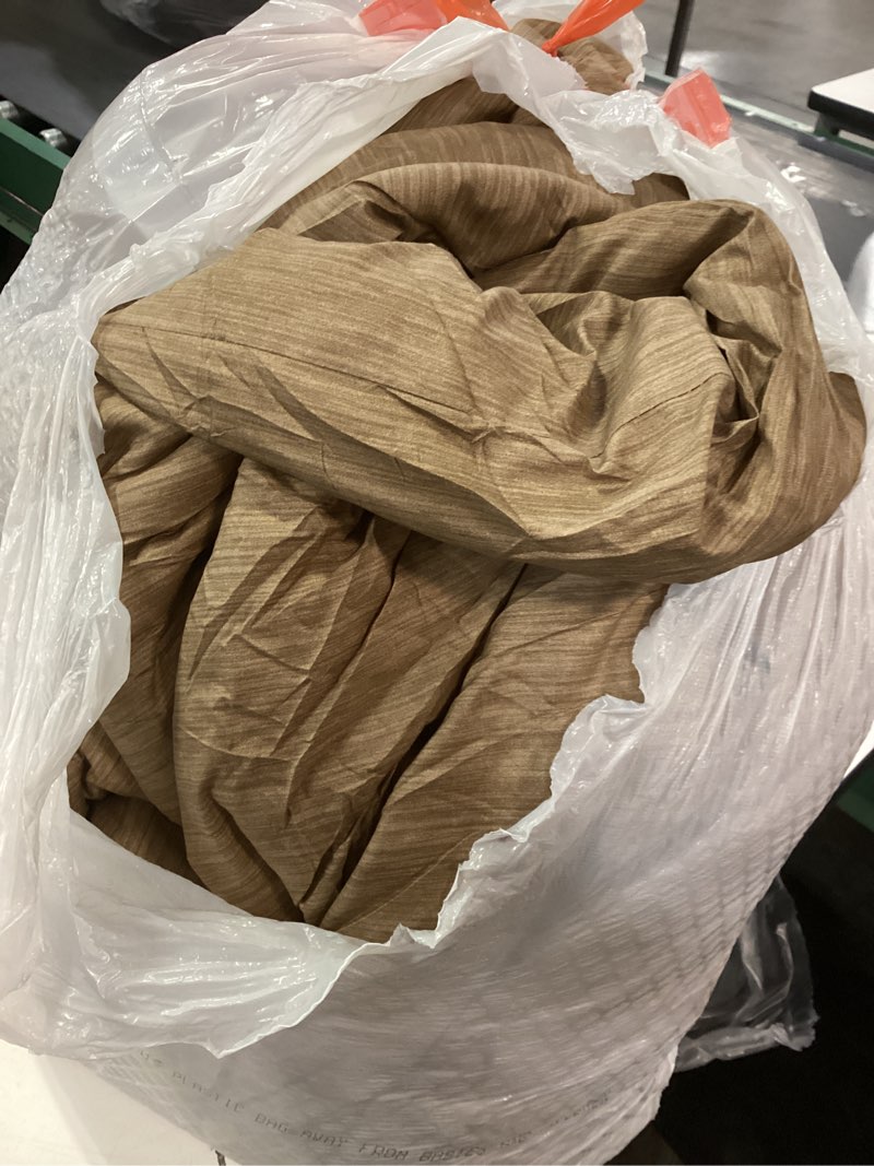 Condition photo showing As Is for Bedsure Queen Comforter Set - Brown Soft Bedding for All Seasons, Cationic Dyed Bed Set, 3 Pieces, 1 Queen Size Comforter (90"x90") and 2 Pillow Shams (20"x26"+2") Queen 18 - Brown