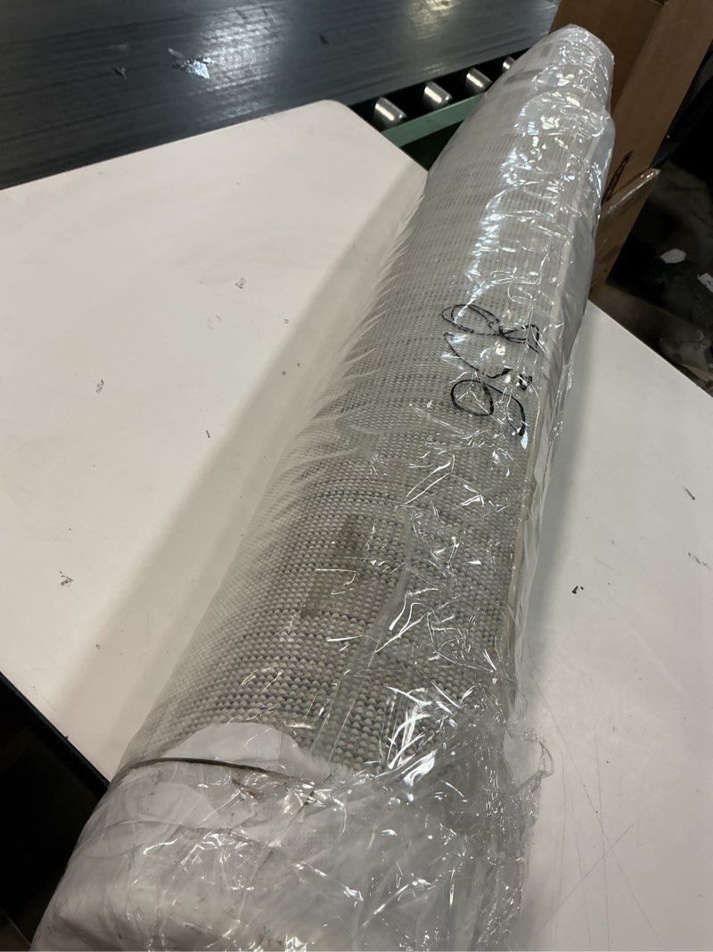 Condition photo showing New/Like New for jonathan y haze solid low-pile cream indoor area rug 4x6, coastal,bohemian,minimalist,classic, easy-cleaning for living room,bedroom,kitchen,pet friendly,non-shedding (seu100t-4) cream 4' x 6' (rectangular)