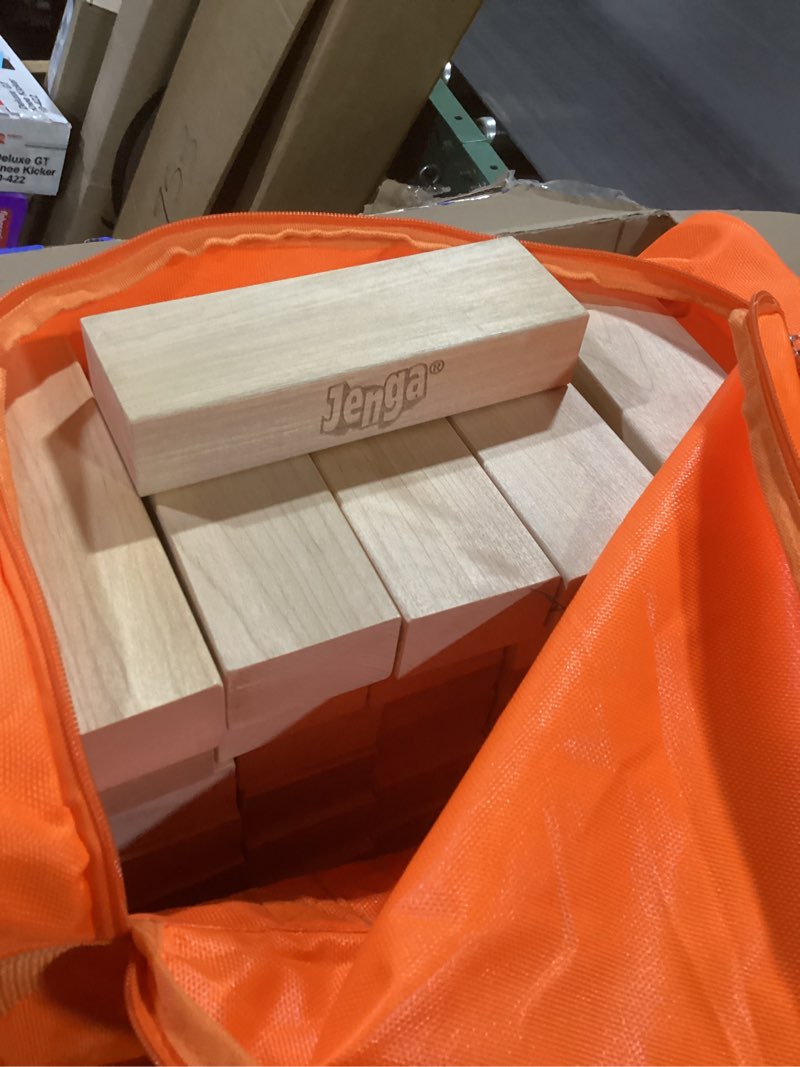 Condition photo showing Good Condition for Jenga Giant - Stacks to Over 4 Feet - Officially Licensed - JS6