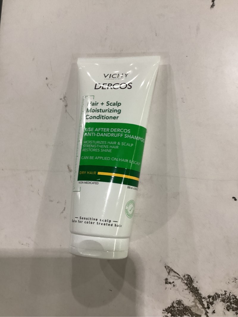 Condition photo showing Good Condition for dercos hair & scalp moisturizing conditioner, formulated with glycerin, niacinamide + hyaluronic acid, hair conditioner & scalp moisturizer, strengthens, post dandruff treatment, 6.7 fl oz