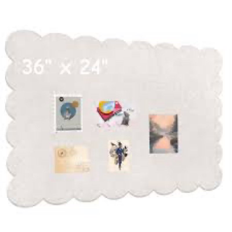 Yunihome Large Bulletin Board - Foldable 36x24 Inches Cork Board Alternative with 20 Push Pins, 3' x