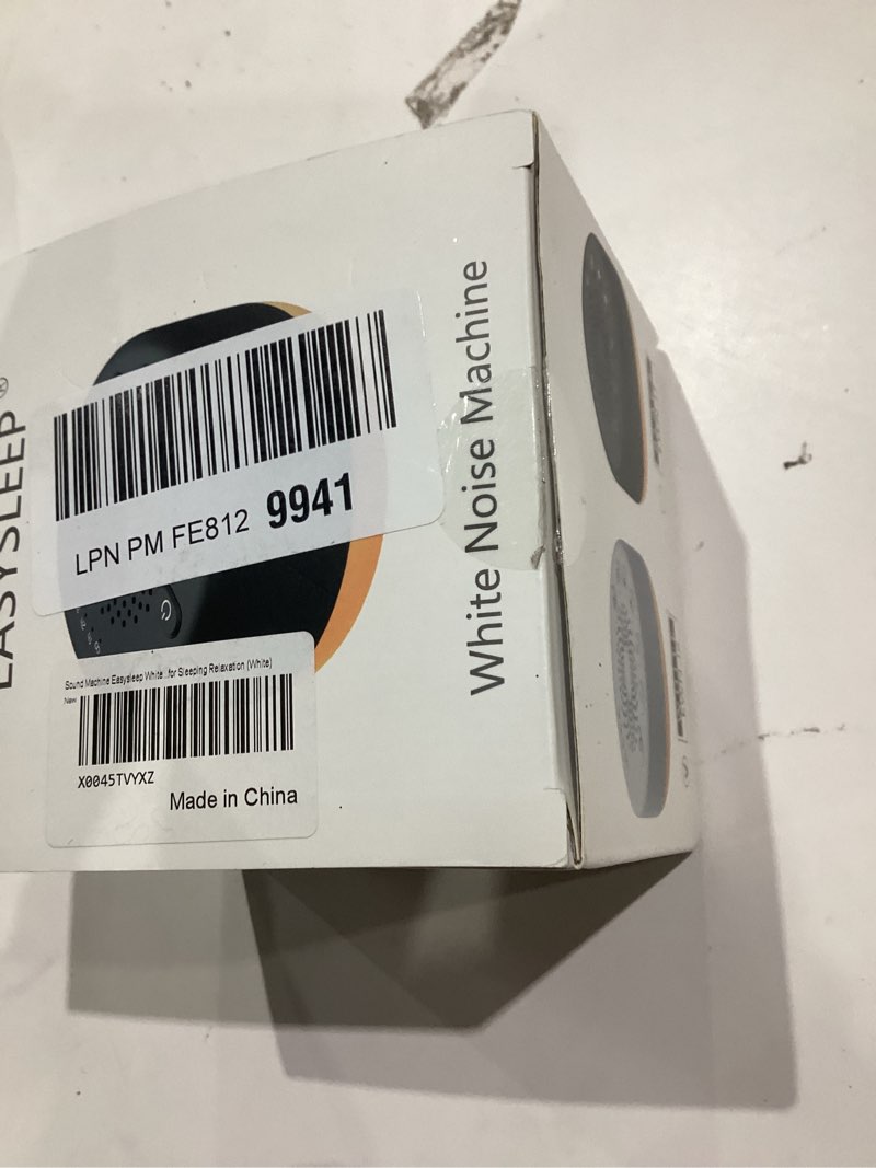 Condition photo showing Good Condition for Sound Machine Easysleep White Noise Machine with 25 Soothing Sounds and Night Lights with Memory Function 32 Levels of Volume and 5 Sleep Timer Powered by AC or USB for Sleeping Relaxation (White)