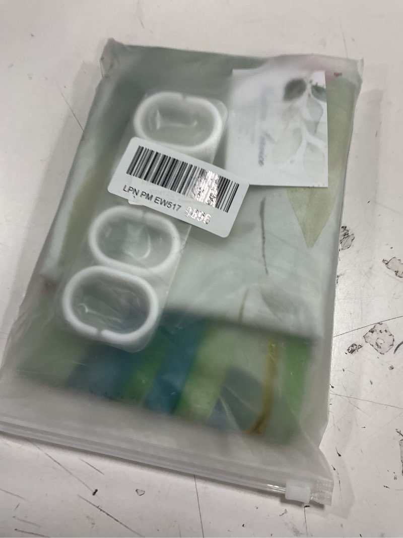 Condition photo showing Good Condition for Riyidecor Sage Green Eucalyptus Shower Curtain for Bathroom Decor 72Wx72H Hummingbird Spring Plants Emerald Bird Botanical Leaf Watercolor Art Printed Fabric Polyester Waterproof A-sage Green 72"W x 72"L (Pack of 1)