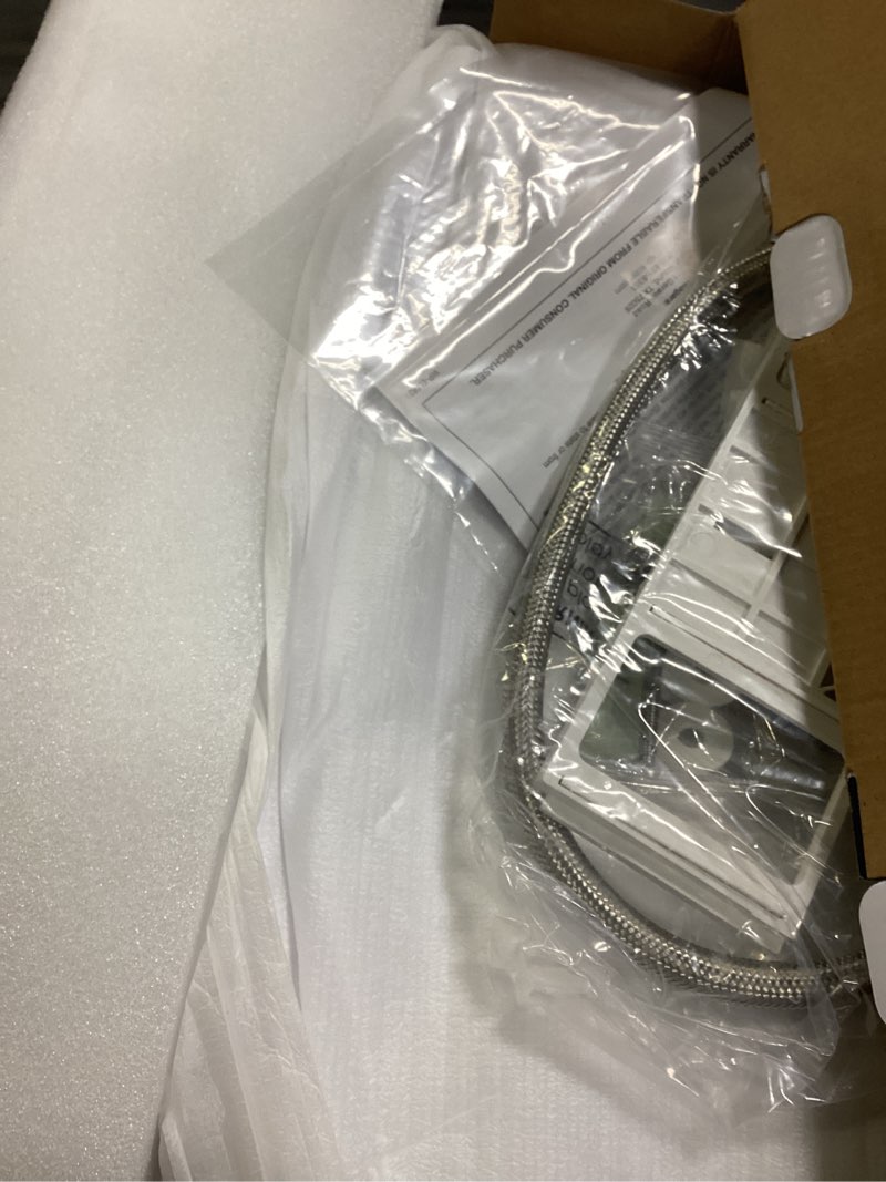 Condition photo showing New/Like New for niagara hydrotech non-electric bidet seat – fits elongated toilet bowls, front & rear wash options, adjustable water pressure for added comfort, no electricity required