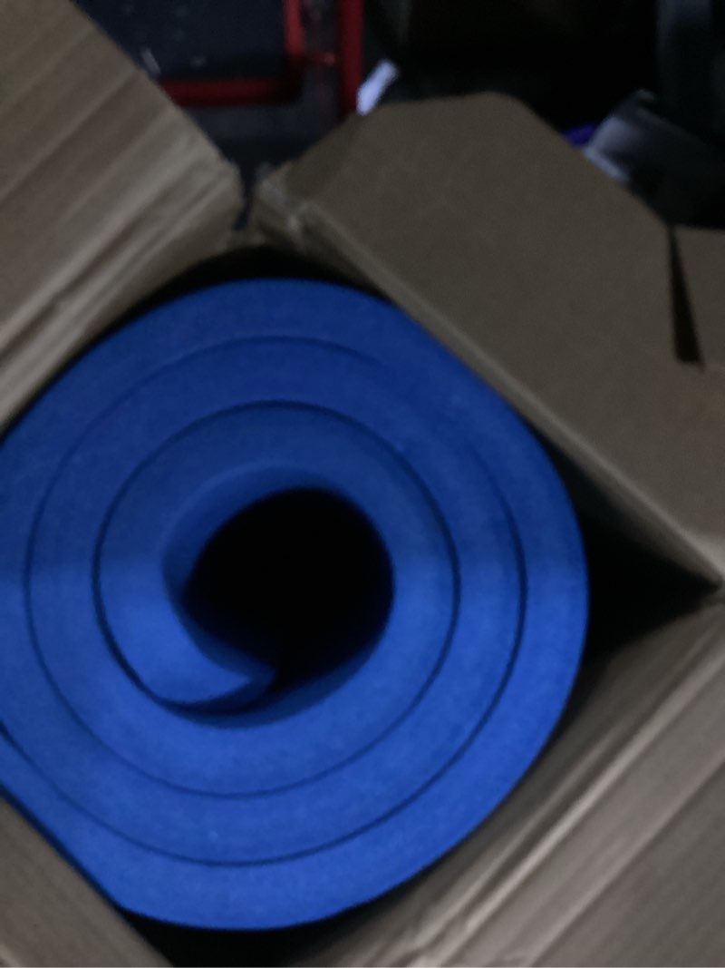 Condition photo showing New/Like New for amazon basics extra thick exercise yoga mat with carrying strap aqua 1-inch