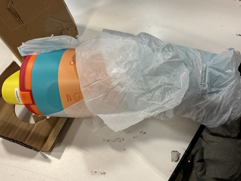 Condition photo showing Good Condition for Owala FreeSip Sway Insulated Stainless Steel Water Bottle with Two-Way Spout, Built-In Straw and Bucket Handle, Made for Travel, School, and Sports, 40oz, BPA Free, Leak Proof, Summer Sweetness Summer Sweetness 40 Ounces