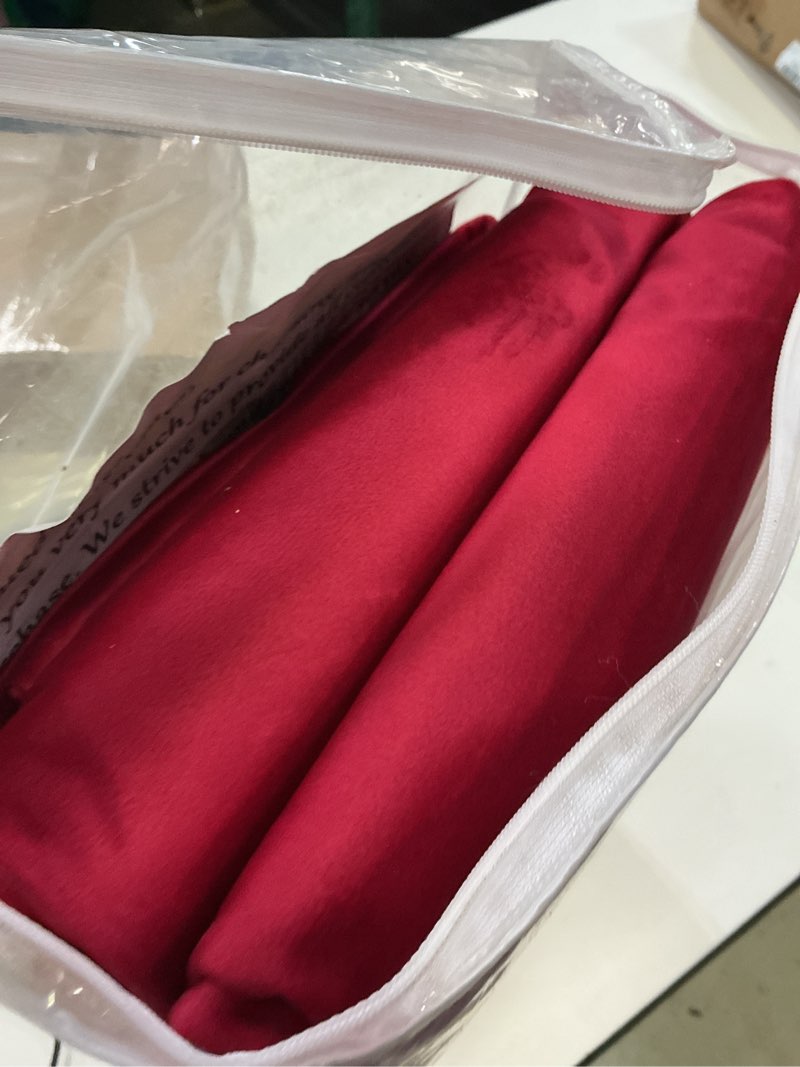 Condition photo showing New/Like New for timeper red velvet curtains 90 inches 2 panels, light blocking curtains for bedroom living room holiday decor luxury super soft window drapes,back tab & rod pocket,w52 x l90 inches