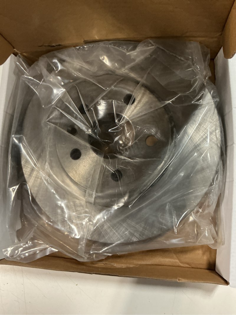 Condition photo showing New/Like New for acdelco silver front brake rotor 18a2822a | gm 88878113 brake rotors for select chevrolet bolt euv, bolt ev, sonic, chevy cruze, volt, and more