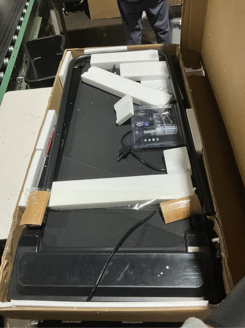 Condition photo showing Good Condition for KASSADIN Walking Pad with Handle Bar, 2026 Upgrade Portable Small Treadmill with Handles for Home Small, 3.0HP Under Desk Walking Pad Treadmill with Incline, 0.6-7.6MPH, 350LBS Black-3