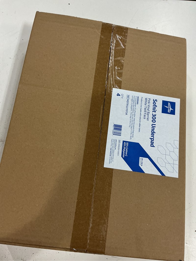 Condition photo showing New/Like New for medline softnit 300 reusable & washable underpads  34  x36   pink  4 count