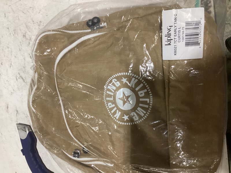 Condition photo showing Good Condition for kipling women's curtis l backpack 13''lx17''hx6.75''d early tan c
