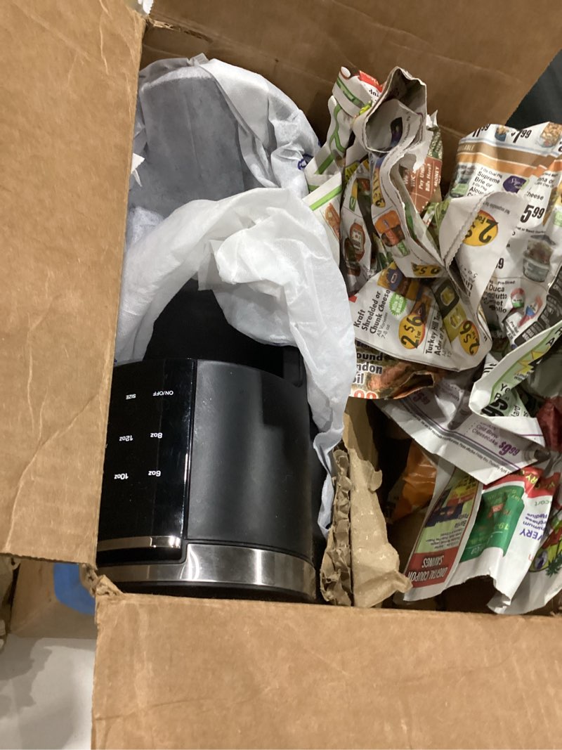 Condition photo showing Good Condition for used electactic single serve coffee maker, 2 in 1 kcup pod & ground coffee brewer, 40 oz removable water tank, 5 brew sizes 6-14 oz, self-cleaning fast heating coffee machine for home office led touch coffee maker
