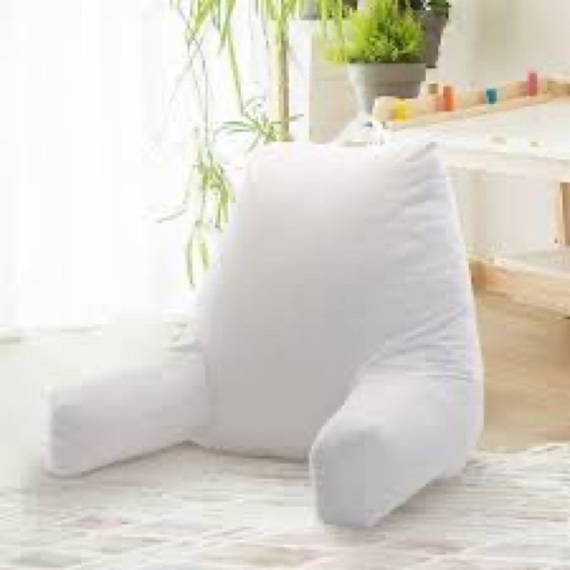 NOONTIDE Reading Pillow for Sitting up in Bed and Couch,32" X-Large Back Pillow for Adult & Teens wi