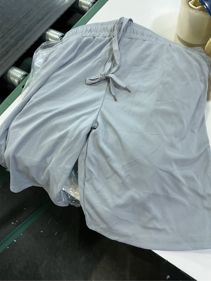 Condition photo showing New/Like New for 7 pack kids athletic shorts with pockets, quick dry basketball shorts | machine washable, weekly rotation, lightweight, breathable, running & training, youth & teens x-large 7 pack black/ navy blue/ dark grey/ light gray/ red/ olive/ royal blue