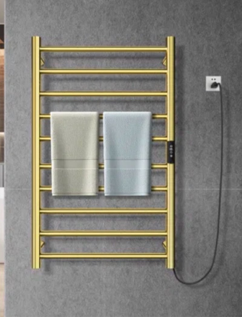 (Similar to stock photo) SHARNDY Electric Towel Rack with Voice Control for Alexa & Google Home,TUYA-Wall-Mounted Bathroom He