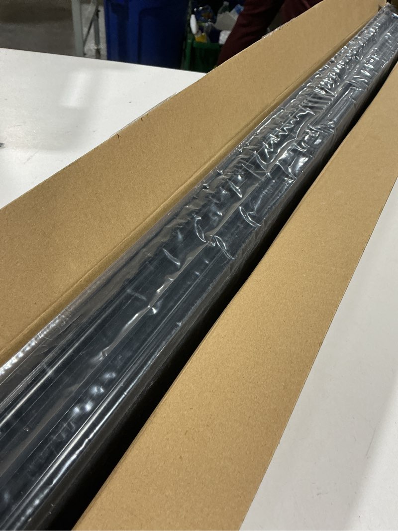 Condition photo showing As Is for 4 Sets Door Sweep Plastic PVC 1 3/4" x 36" Slide on Bottom Exterior Door Seal Strip for Weather Stripping Draft Stopper (Black) 4 Black