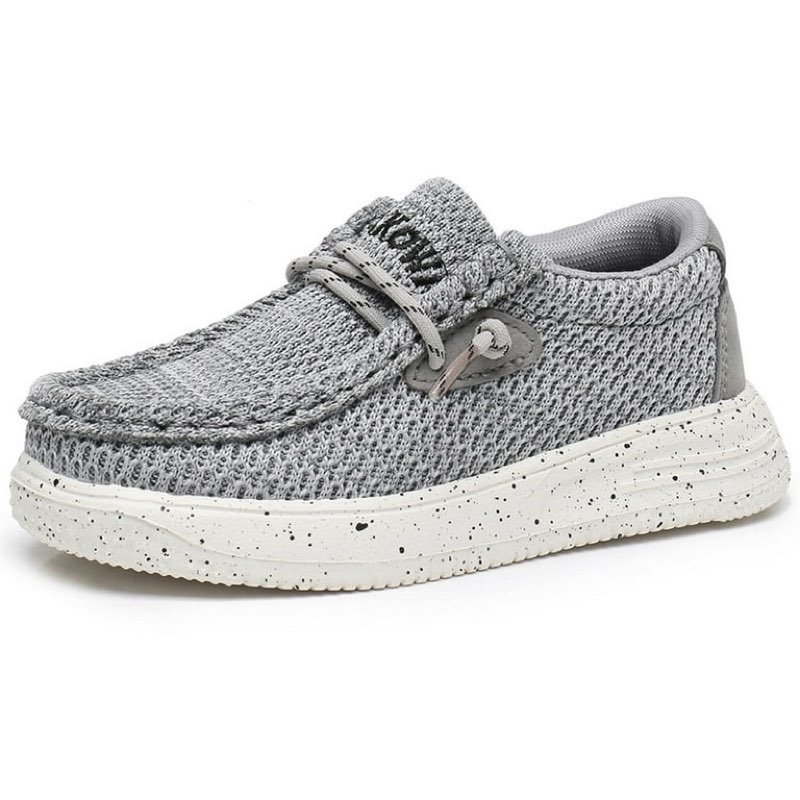 Apakowa Kids Boys Girls Slip-On Casual Loafers Walking Shoes Comfortable & Lightweight (Colo