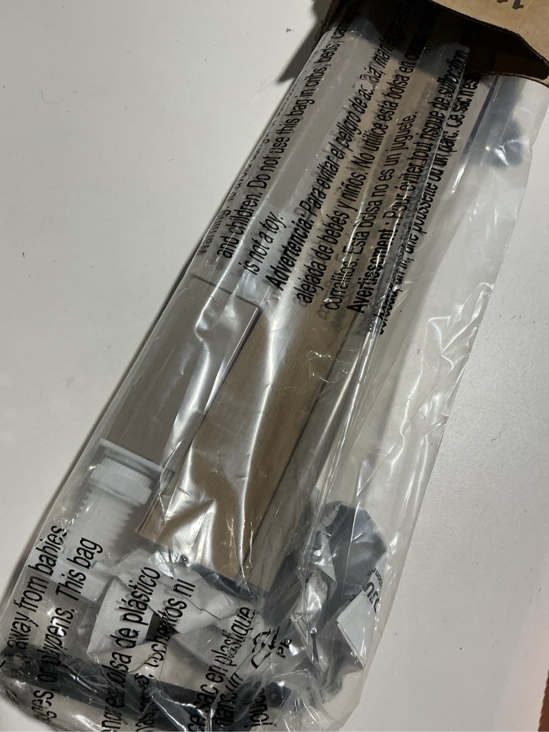 Condition photo showing As Is for LazBlinds Cordless Cellular Shades, No Tools No Drill Light Filtering Honeycomb Shades Pleated Blinds for Windows, 45'' W x 64'' H, Mocha Light Filtering-mocha 45'' W x 64'' H