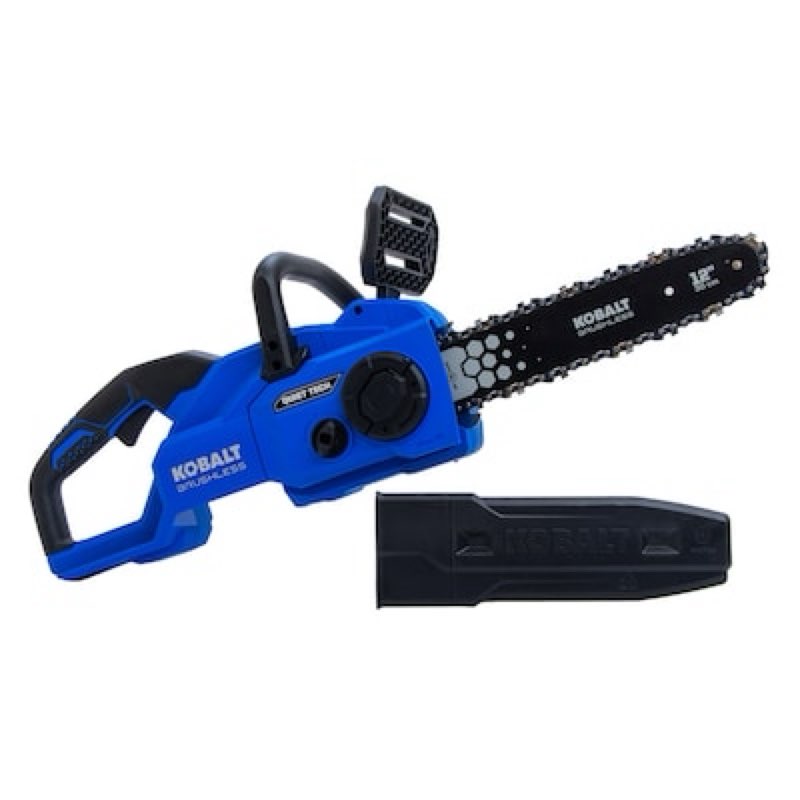 kobalt quiet tech 24-volt 12-in battery chainsaw charger not included kcs 2024b-03