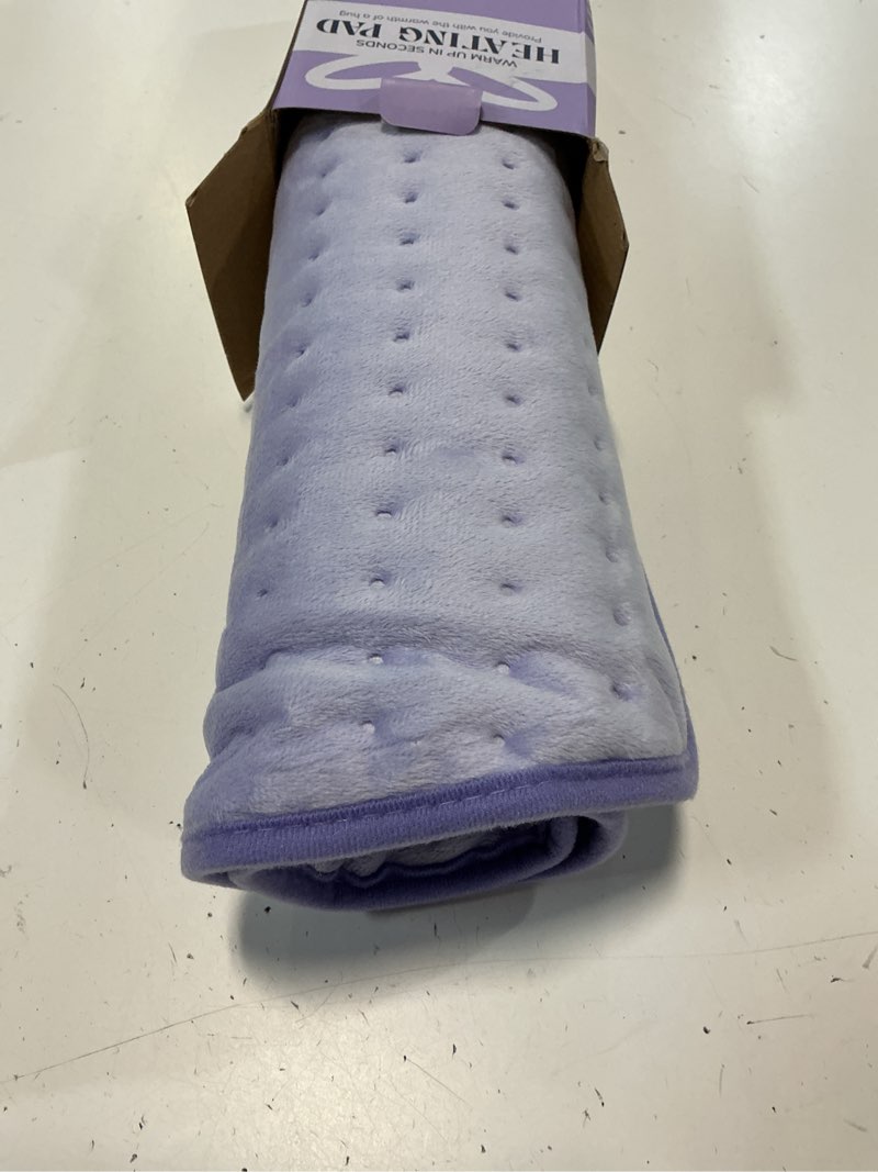 Condition photo showing Good Condition for heating pad for period cramps, upgraded wrap heating pad for back pain relief, large 12''x 24''heat pad +26" belt adjustable 4 timer 6 heat level auto shut off, christmas birthday gifts for women mom light purple