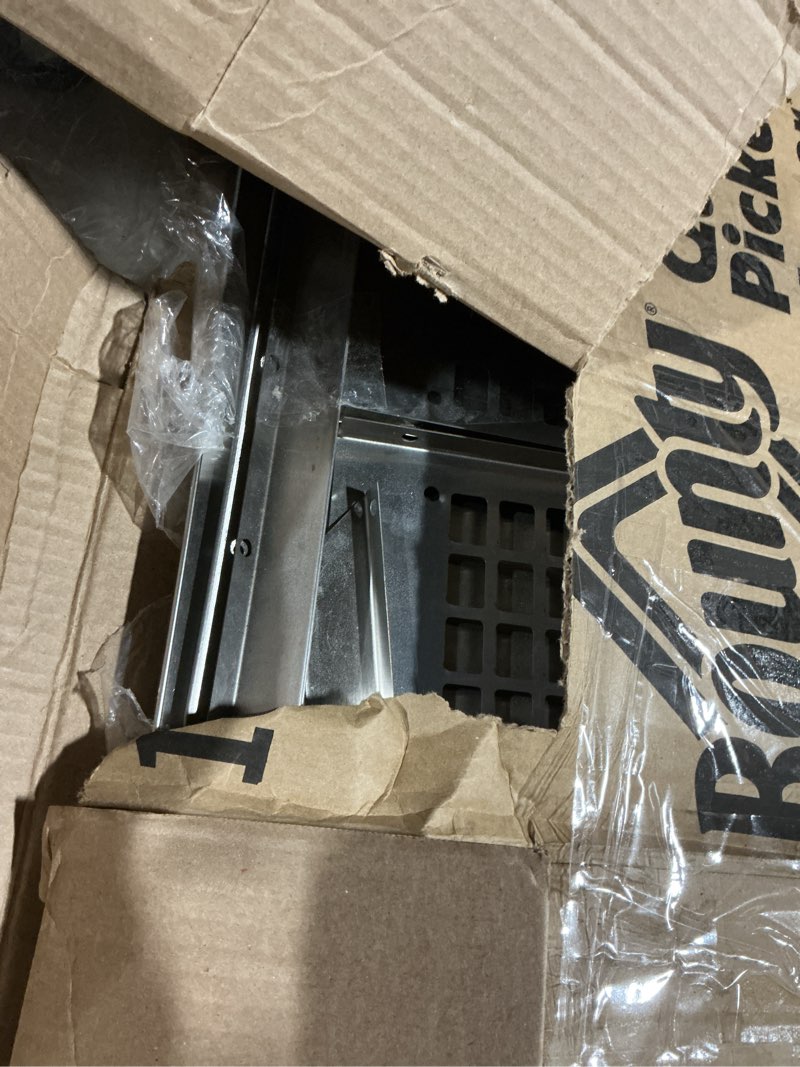 Condition photo showing As Is for yitahome chimney cap, 13" x 24" chimney cover for outside, 304 stainless steel fireplace chimney caps with adjustable metal strips, screws & gloves