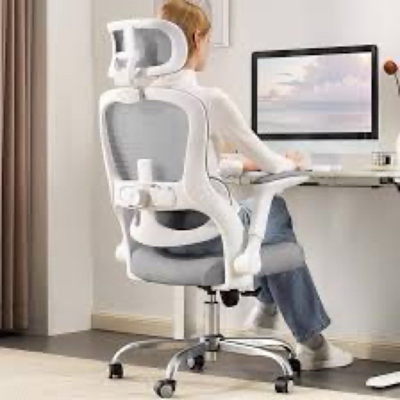 Ergonomic Office Chair-Computer Desk Chairs Comfy, Mesh High-Back Gaming Chair with Adjustable Lumba