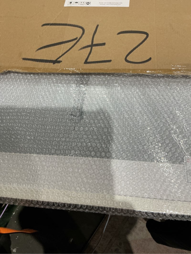 Condition photo showing Good Condition for upsimples 18x24 picture frame, display pictures 16x20 with mat or 18 x 24 without, wall hanging poster frames, white, 1 pack white 18x24