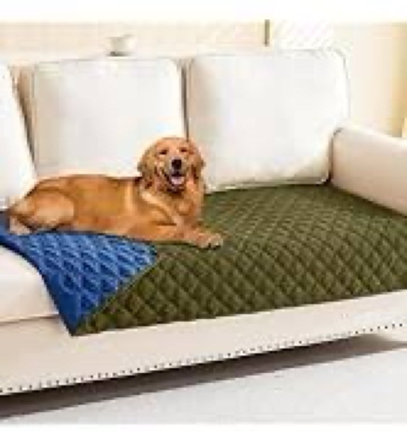 smiry waterproof dog bed cover pet 82x82 blanket, soft washable dog blanket for furniture bed couch sofa r