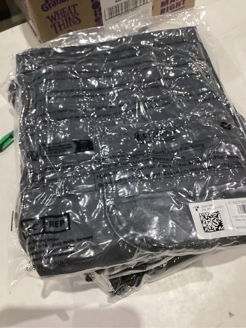 Condition photo showing New/Like New for PLNOTME Womens Denim Overalls Casual Loose Fit Bib Adjustable Strap Wide Leg Capri Jean Jumpsuits Medium Black