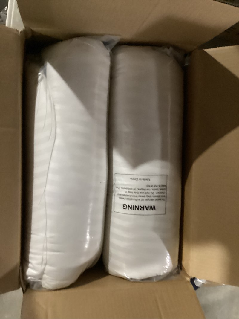 Condition photo showing New/Like New for beckham hotel collection bed pillows standard/queen size set of 2 - original soft down alternative pillow for sleeping - soft support for back, stomach or side sleepers queen / standard white