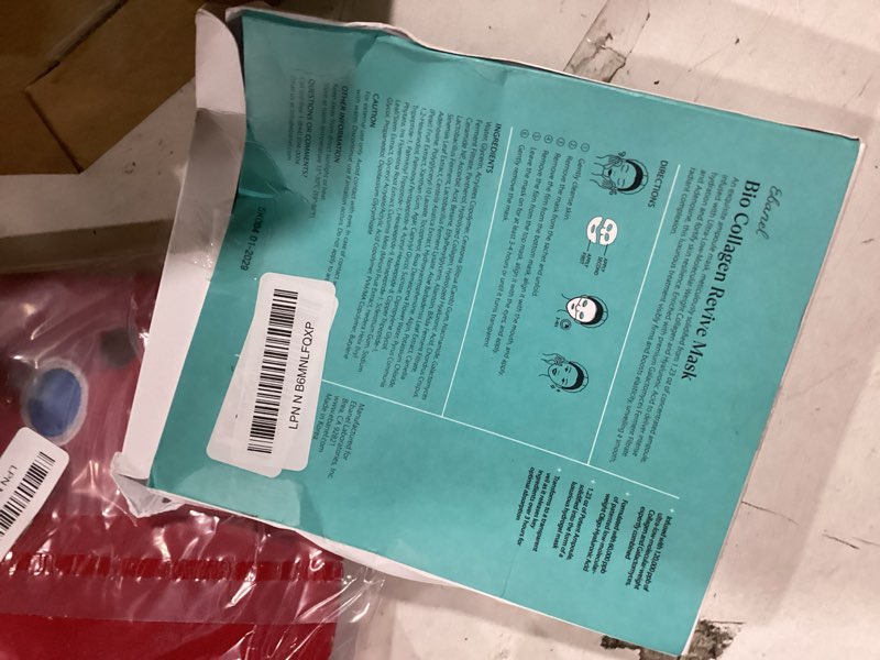 Condition photo showing Good Condition for ebanel bio collagen face mask, 4-pack hydrating face masks with 7 peptides, hyaluronic acid, niacinamide, centella, rose water, ceramide, and b5, glass skin tightening and lifting korean sheet masks bio collagen mask 4pk
