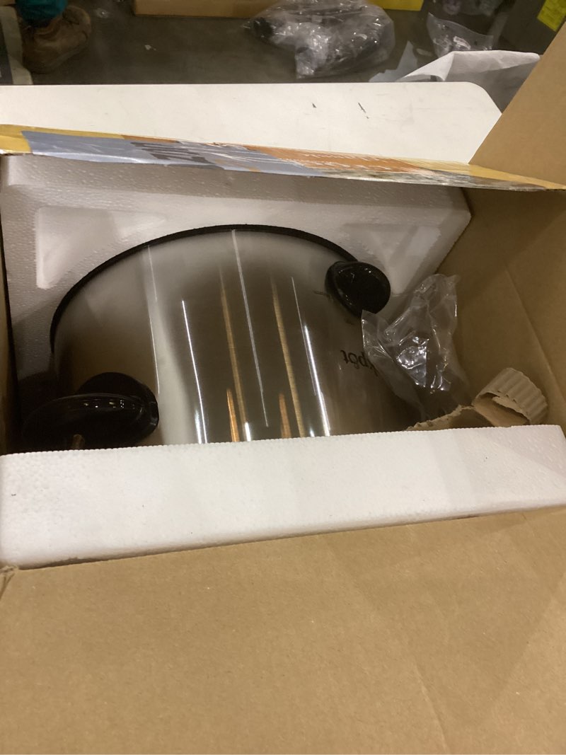 Condition photo showing Good Condition for Crockpot Manual 3-Quart Slow Cooker Silver 3 Quarts