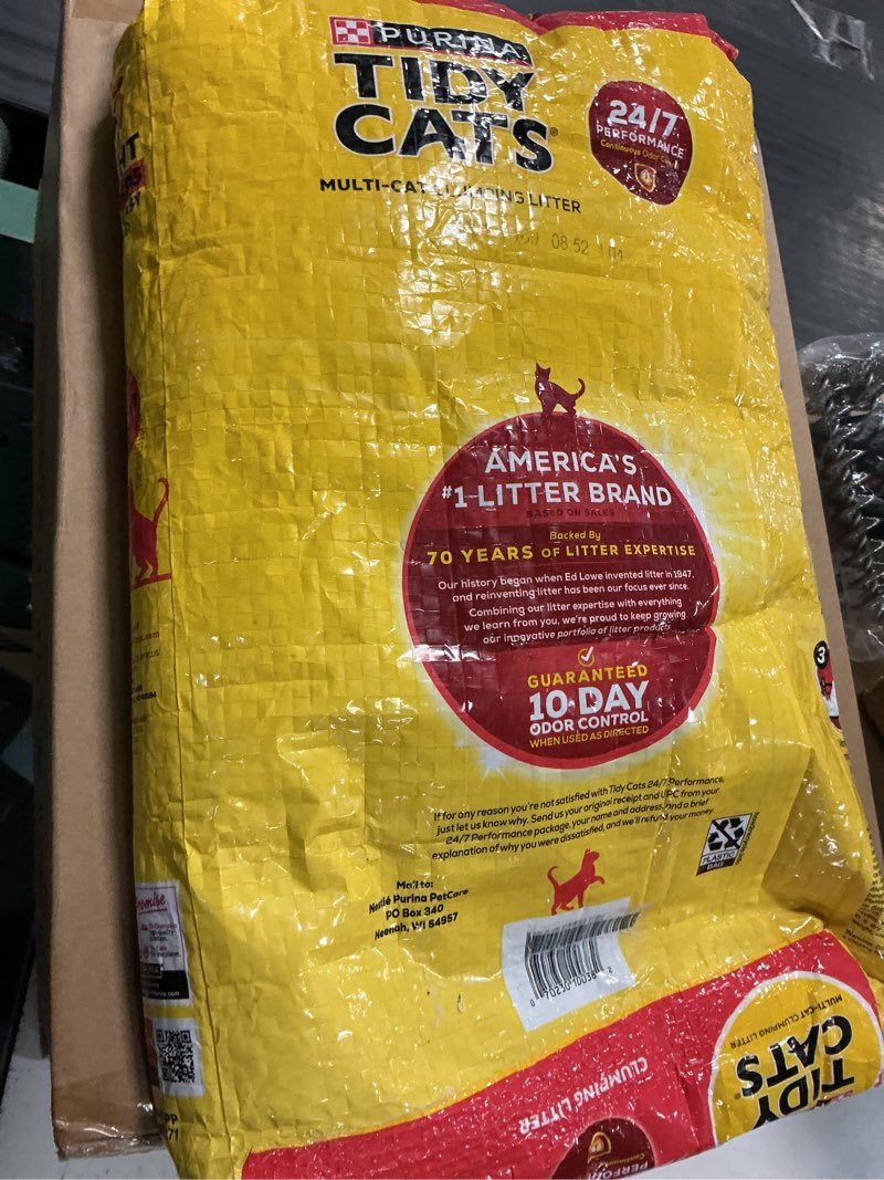 Condition photo showing Good Condition for purina tidy cats clumping cat litter odor control, 24/7 performance multi cat litter - 16 lb. bag 16lb bag (pack of 1)
