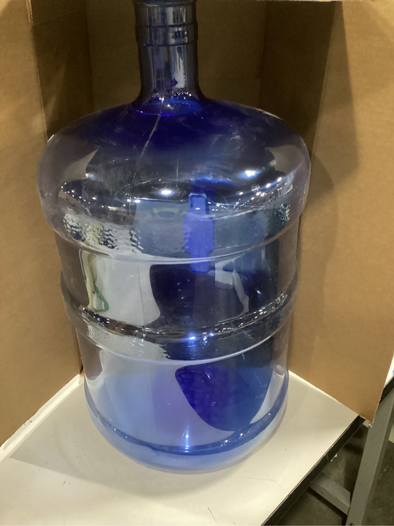 Condition photo showing As Is for AquaNation - 5 Gallon BPA Free Food Grade Safe PET Plastic Reusable Water Bottle Container Jug Canteen Container with Crown Top Snap On Lid Easy Grip Handle (Made in USA) Visit the AquaNation Store