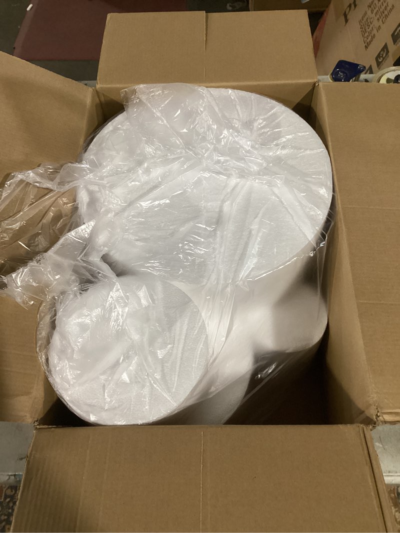 Condition photo showing Good Condition for crafare 5 tiers round foam cake dummies set 20 inch tall white fake cake dummy set 4“ 6” 8“ 10” 12“ for wedding supplies baby shower birthday decorating display